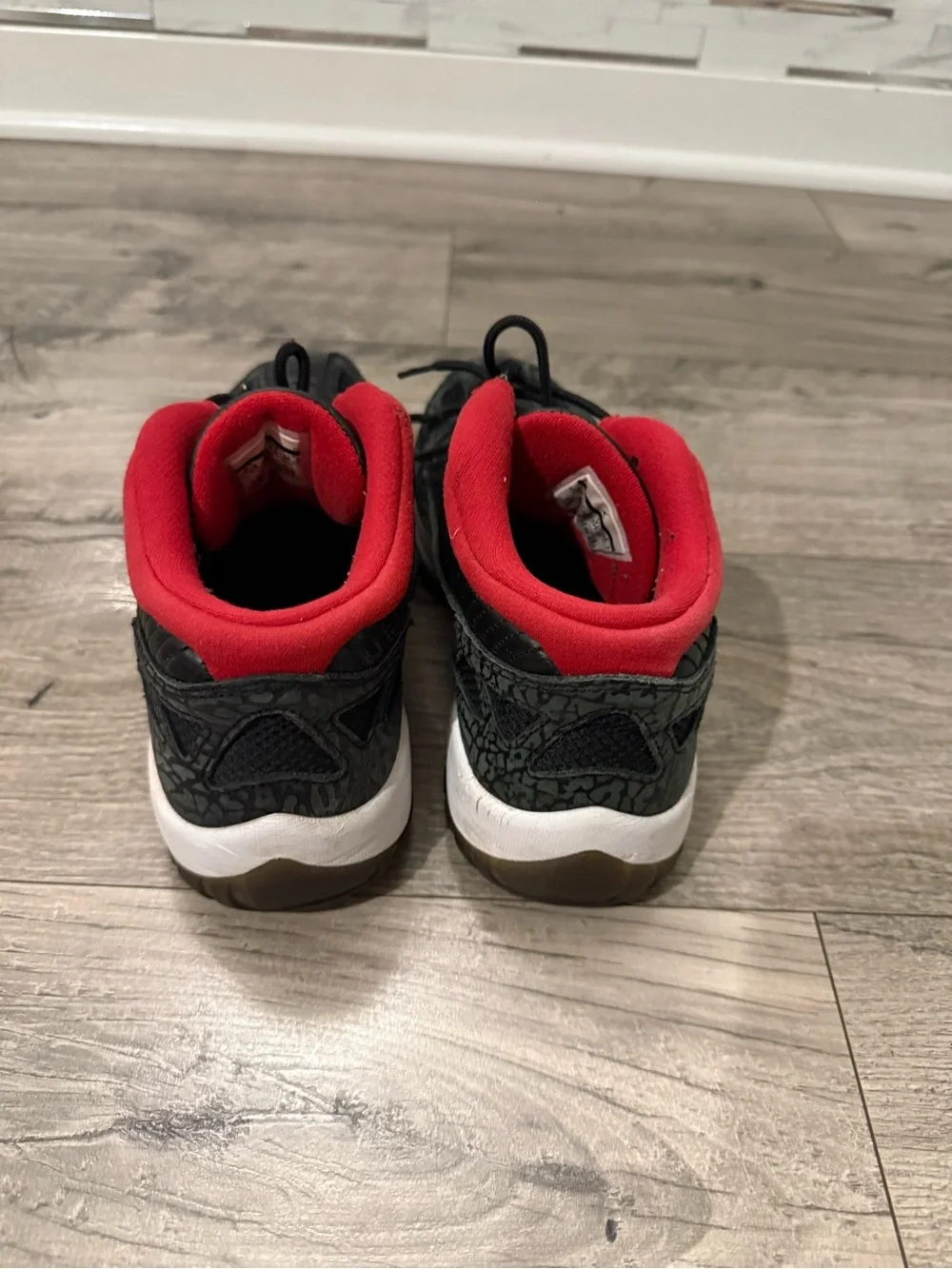 Black and Red Athletic Shoes